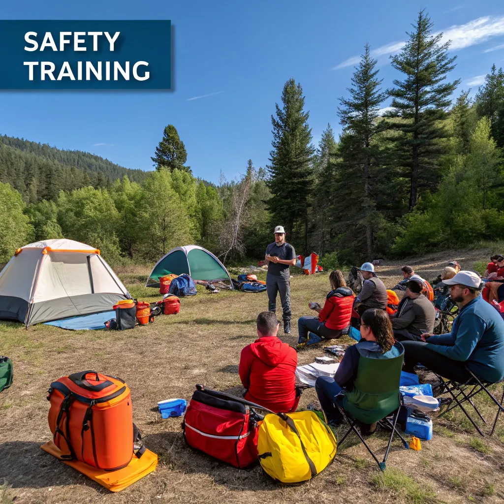 Safety training for camping